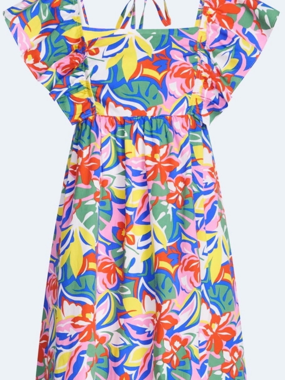 Free assembly women’s Floral Ruffle-Sleeve Sundress - Multicolor